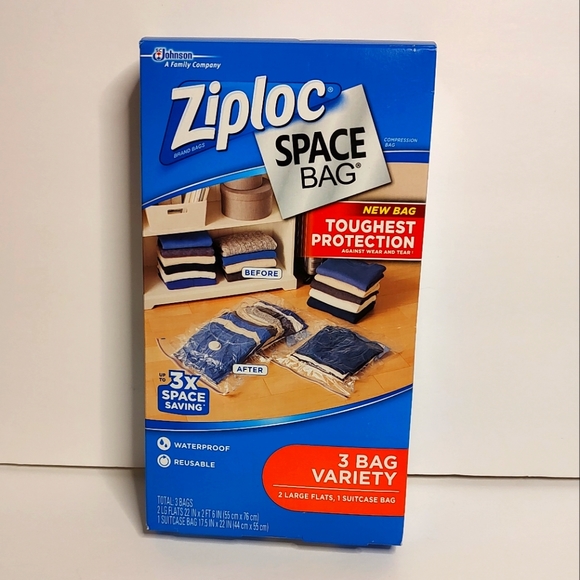 Ziploc Storage & Organization New Ziploc Space Bag Set Of 3 Home